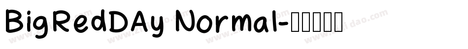 BigRedDAy Normal字体转换